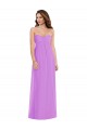 Affordable Soft Chiffon Violet A-Line Sweetheart Long Maxi Evening Dress UK