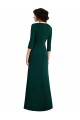 Affordable Spandex Dark Green Trumpet V-Neck Long Maxi Evening Dress UK