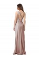 Affordable Stretch Satin Dusty Pink Sheath One Shoulder Long Evening Dress UK