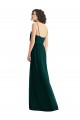 Affordable Soft Chiffon Ever Green A-Line V-Neck Long Maxi Evening Dress UK