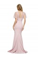 Affordable Stretch Crepe & Tulle Mauve Sheath One Shoulder Long Evening Dress UK