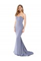 Affordable Stretch Crepe Smoke Blue Mermaid Sweetheart Long Evening Dress UK