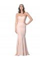 Affordable Stretch Crepe & Tulle Nude Sheath Sweetheart Long Evening Dress UK